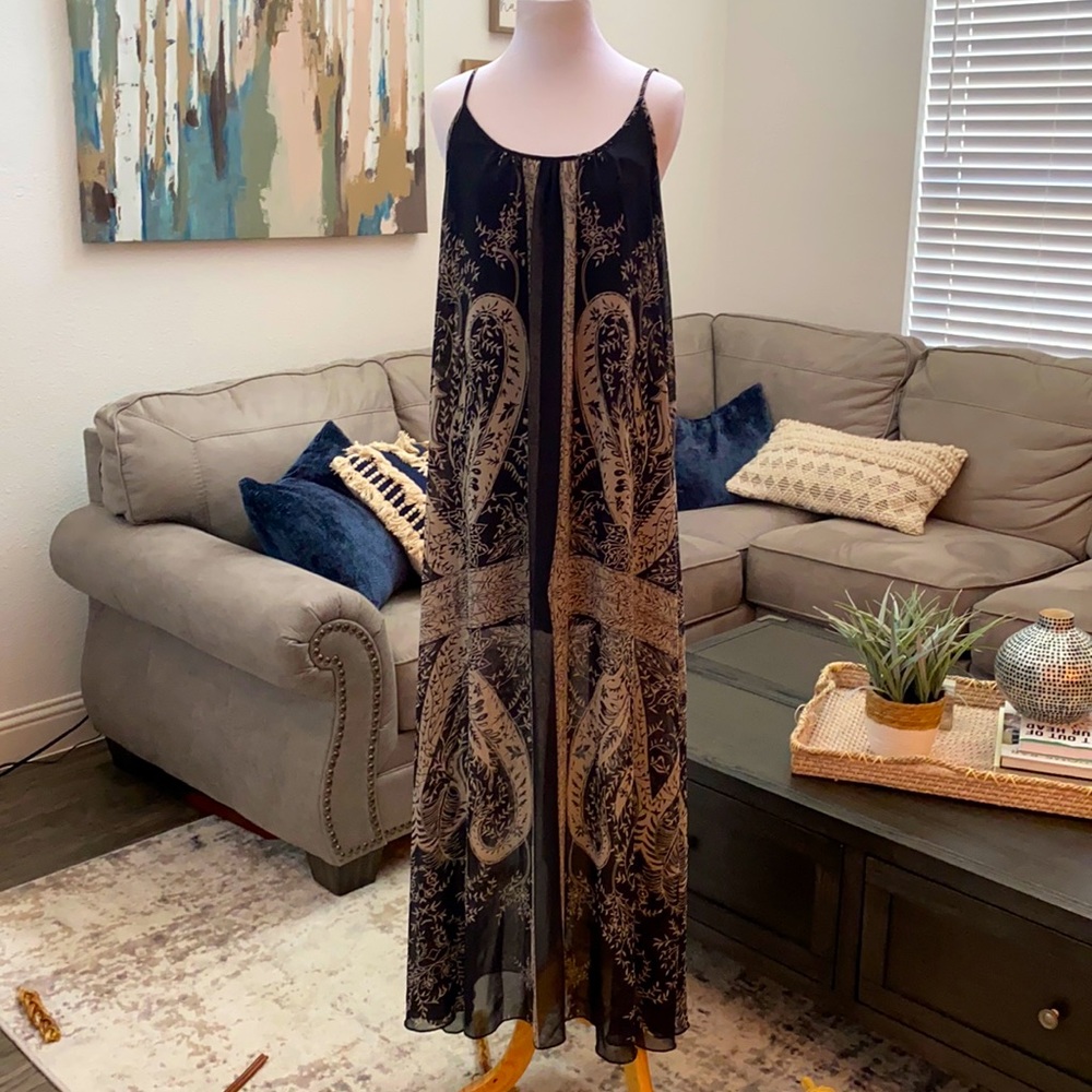 Black and cream maxi dress Size Small